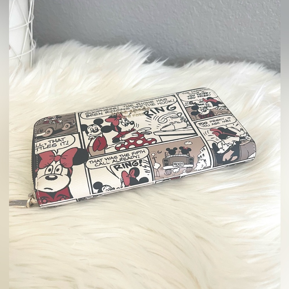 DISNEY X KATE SPADE MICKEY MOUSE CONTINENTAL ZIP AROUND WALLET K9327 NWT $249 - Picture 3 of 7